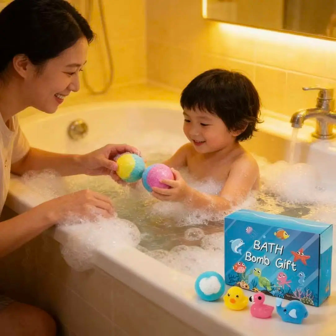 Bath Bombs for Kids with SurpriseSPRINGInside, 12 Pack Kid Bath Bombs Gift Set,Easter Basket Stuffers for Boys Girls BubbleBath with Toys Inside Skin Repair