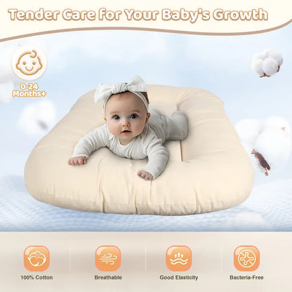 Baby Playing Mat,for Newborns,with Pure Cotton Cover, Soft Portable Mat for Home Travel, Newborn Babies Essentials Gifts, Gift for Expecting Parents,0-24Months,