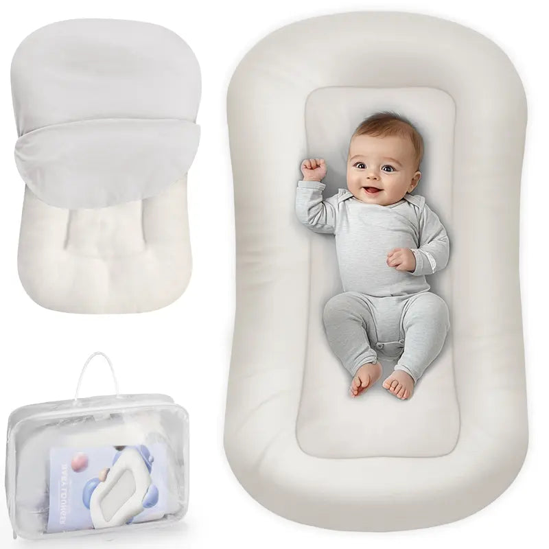 Baby Playing Mat,for Newborns,with Pure Cotton Cover, Soft Portable Mat for Home Travel, Newborn Babies Essentials Gifts, Gift for Expecting Parents,0-24Months,